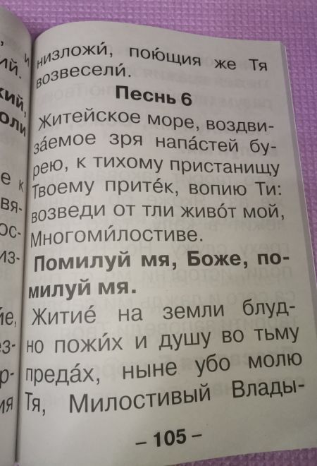 Молитвослов для слабовидящих. Изд. 2-е. Исправленное и дополненное (Сатисъ)