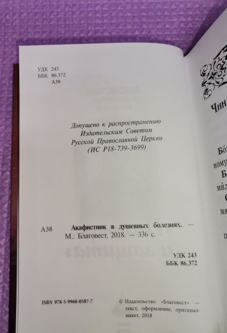 Акафистник в душевных болезнях. Помощь и защита (Благовест)