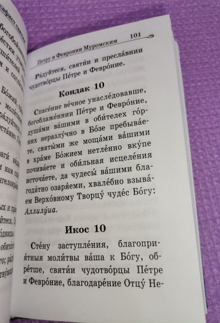 Акафистник. В помощь православным супругам. Крупный шрифт (Благовест)