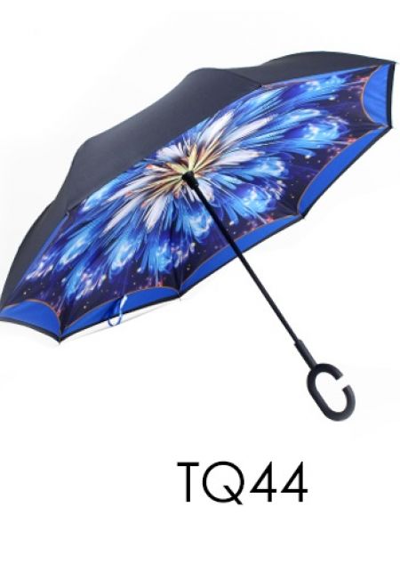 Умный двухслойный зонт (зонт наоборот, сухой зонт) TQ44
