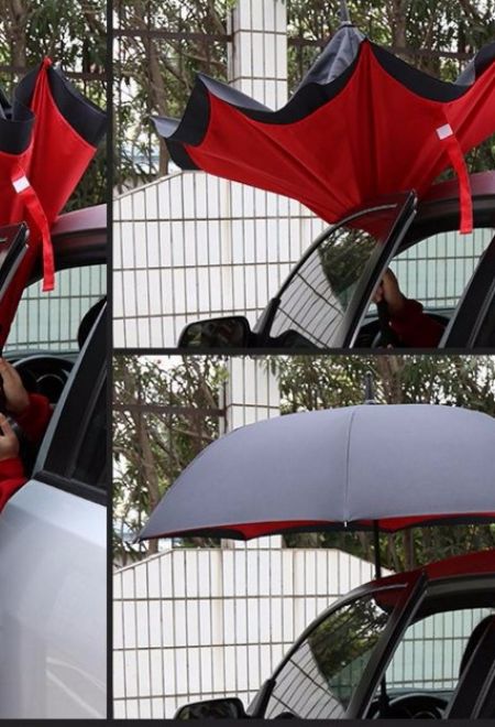 Умный двухслойный зонт (зонт наоборот, сухой зонт) TQ46