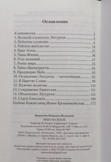 Небо на земле (Отчий Дом) (Митр. В. Федченков)