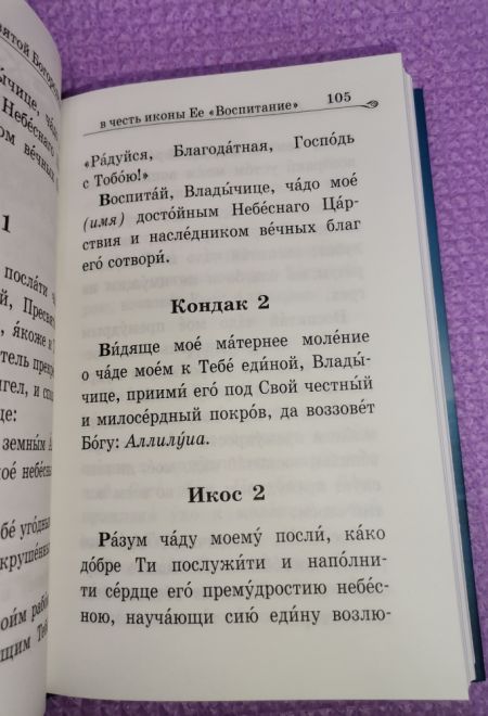 Акафистник православной женщины. Душа моя взывает к Богу. Крупный шрифт. (Благовест)